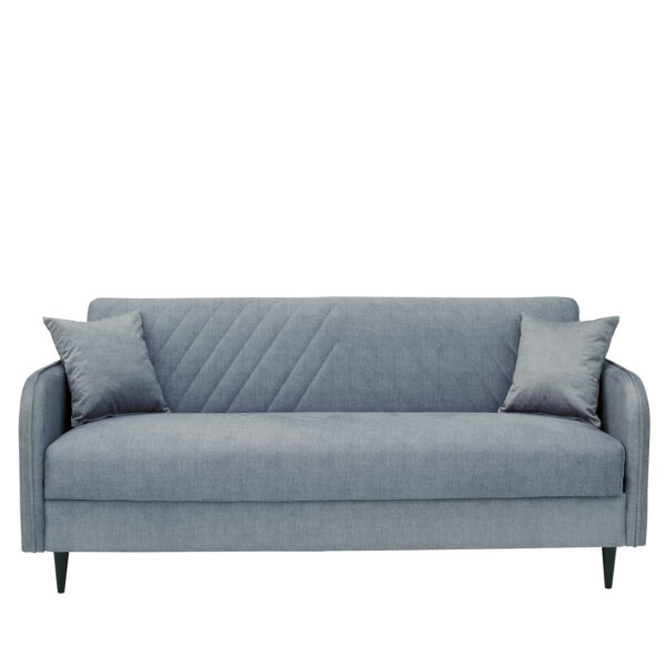 Καναπές Κρεβάτι Τριθέσιος LUKAS Ανοιχτό Γκρι 190x84x86cm