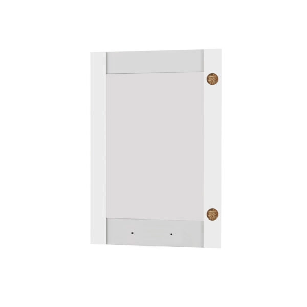 Άνω Πορτάκι-Τζάμι Αριστερό Charlotte Λευκό 50x71.8x1.6cm