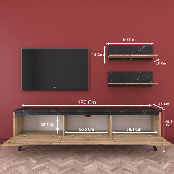 Óýíèåôï óáëïíéïý Kasia oak-áíèñáêß 180x35x48,5åê