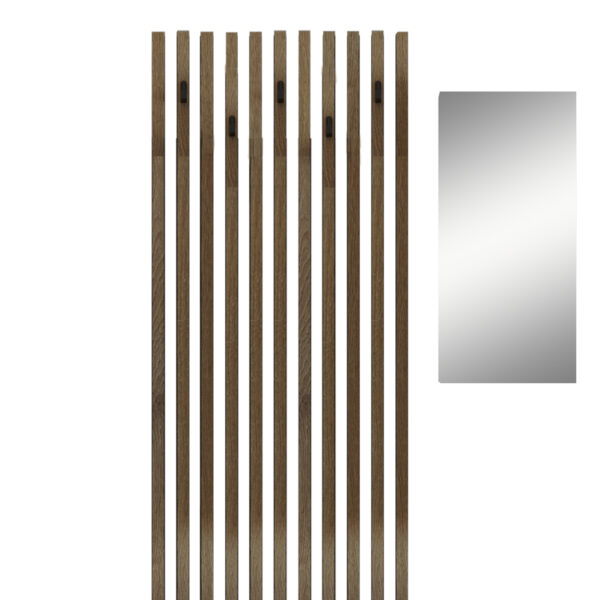 Έπιπλο εισόδου Arika  λευκό-sonoma 100x37x199.5εκ