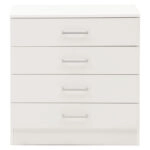 Συρταριέρα Elise  4ων συρταριών λευκό 69x40x71εκ