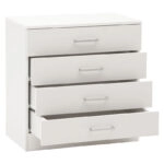 Συρταριέρα Elise  4ων συρταριών λευκό 69x40x71εκ