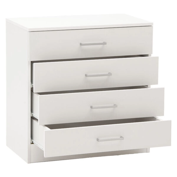 Συρταριέρα Elise  4ων συρταριών λευκό 69x40x71εκ