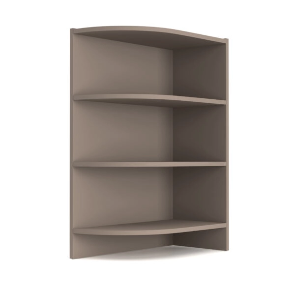 Charlotte Γωνιακό κάτω ντουλάπι με ράφια 56.5x28.5x82cm Μόκα