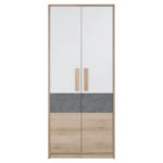 Ντουλάπα Aygo Σονόμα-Λευκό 83.1x53.5x192cm.