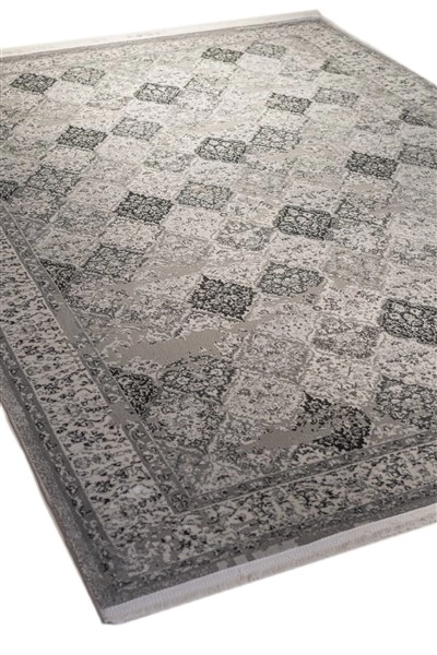 ΧΑΛΙ PEARL 8438 DARK GREY-ANTHRACITE - 133cm x 190cm