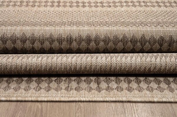 ΧΑΛΙ ETHNIK  202668C BROWN/CARAMEL BEIGE - 133X190