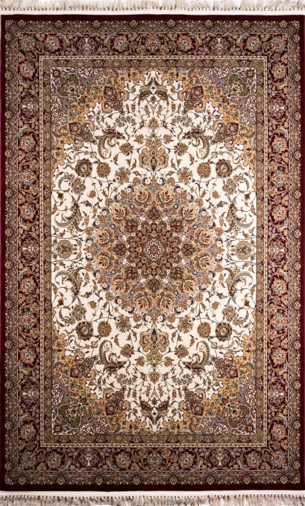 ΧΑΛΙ ROYAL SILK 5503/M CREAM-RED - 240cm x 300cm