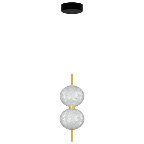 Φωτιστικό Κρεμαστό Led 30W 4000K Χρυσό 39x15x120cm