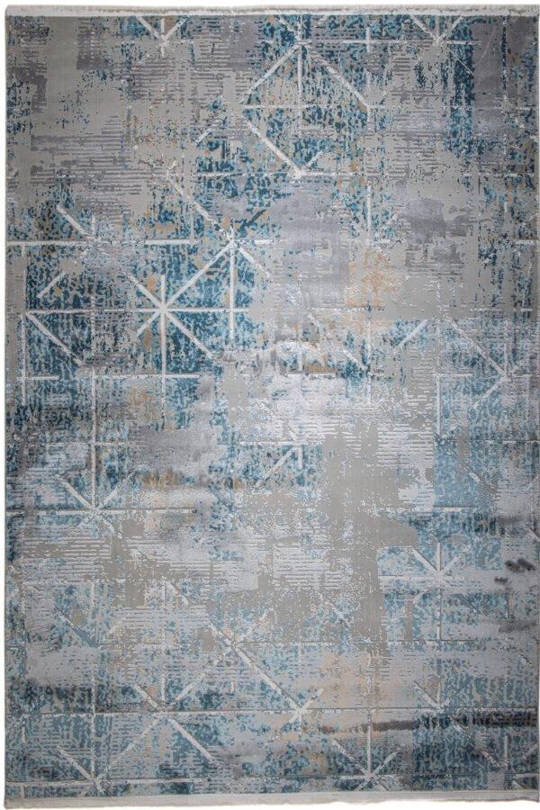 ΧΑΛΙ PEARL 644 GREY-LIGHT BLUE - 133cm x 190cm