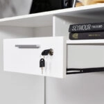 Γραφείο εργασίας Concept από μελαμίνη σε χρώμα λευκό 120x60x75εκ.