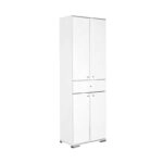 Ντουλάπα ρούχων Diamond  δίφυλλη σε χρώμα λευκό 60x38x187εκ.