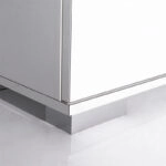 Ντουλάπα ρούχων Diamond  δίφυλλη σε χρώμα λευκό 60x38x187εκ.