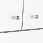 Ντουλάπα ρούχων Diamond  δίφυλλη σε χρώμα λευκό 60x38x187εκ.