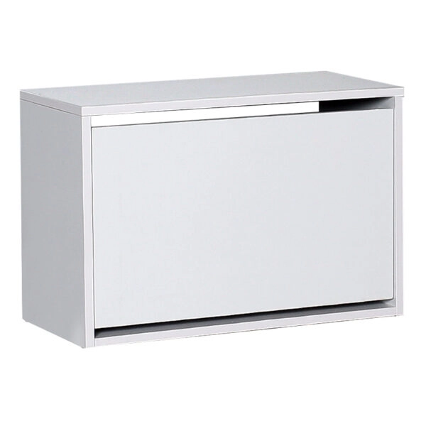 Παπουτσοθήκη μελαμίνης Step  6 ζευγών σε χρώμα λευκό 60x30x42εκ.