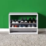 Παπουτσοθήκη μελαμίνης Step  6 ζευγών σε χρώμα λευκό 60x30x42εκ.