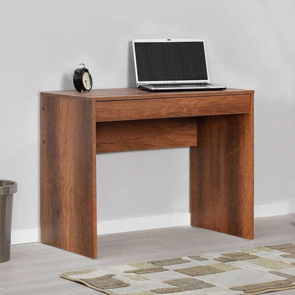 Γραφείο εργασίας Vareno από μελαμίνη χρώμα καρυδί 90x55x75εκ.