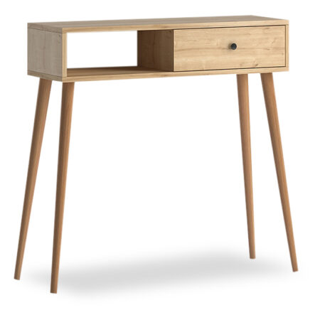 Κονσόλα μελαμίνης Napoli χρώμα oak 90x29x88εκ.