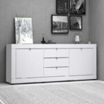 Μπουφές μελαμίνης Ocean χρώμα λευκό 210x45x86εκ.