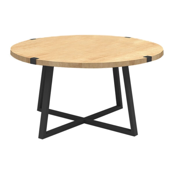 Τραπεζάκι σαλονιού Mauricio μεταλλικό - μελαμίνης χρώμα sonoma - ανθρακί 78x78x43εκ.