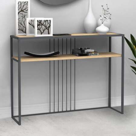 Κονσόλα Kary Megapap χρώμα oak 120x33x90εκ.