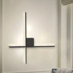 Απλίκα τοίχου Led Cubo  μεταλλική χρώμα μαύρο 40x5x40εκ.