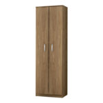 Παπουτσοθήκη μελαμίνης Renzo  21 ζευγών χρώμα honey oak 60x33x192εκ.