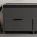 Παπουτσοθήκη Cove χρώμα ανθρακί 106x34x51,5εκ.