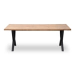 Τραπέζι Walter Mdf - μεταλλικό χρώμα ακακίας 200x100x75εκ.