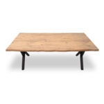 Τραπέζι Walter Mdf - μεταλλικό χρώμα ακακίας 200x100x75εκ.