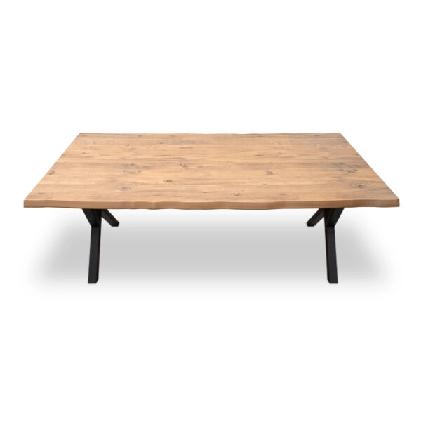 Τραπέζι Walter Mdf - μεταλλικό χρώμα ακακίας 200x100x75εκ.