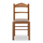 Καρέκλα τραπεζαρίας Virginia από μασίφ ξύλο οξιάς χρώμα καρυδί 42,5x42,5x88εκ.