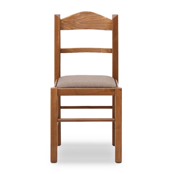 Καρέκλα τραπεζαρίας Virginia από μασίφ ξύλο οξιάς χρώμα καρυδί 42,5x42,5x88εκ.