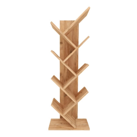 Βιβλιοθήκη μελαμίνης Milton χρώμα pine oak 44x22x121εκ.