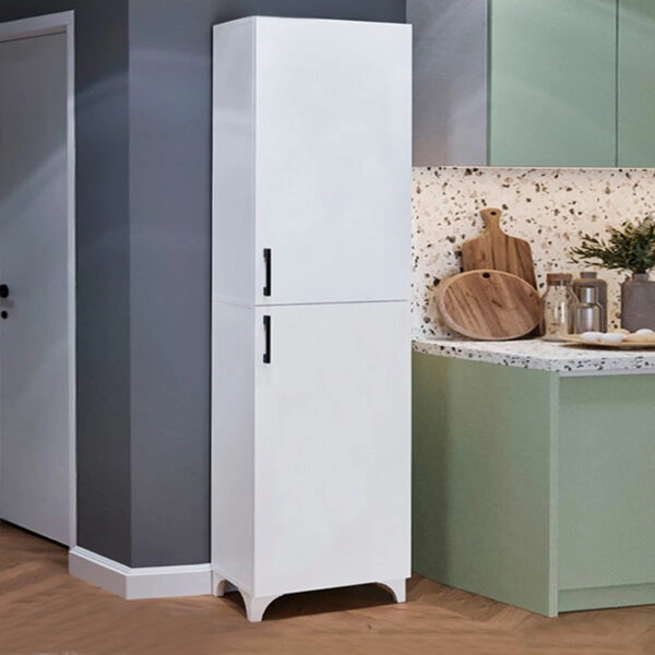 Ντουλάπι κουζίνας/μπάνιου Charlie χρώμα λευκό 49x31,8x173,9εκ.