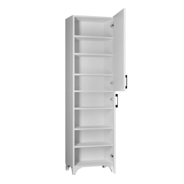 Ντουλάπι κουζίνας/μπάνιου Charlie χρώμα λευκό 49x31,8x173,9εκ.