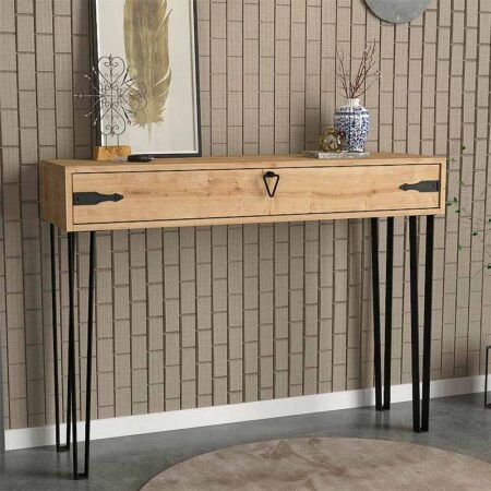 Κονσόλα Cenova Megapap χρώμα sapphire oak 120x35x89