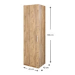 Ντουλάπι κουζίνας Giza  από μελαμίνη χρώμα atlantic pine 45x42x160εκ.