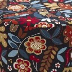 Σκαμπώ κύλινδρος Dalbi υφασμάτινο χρώμα πολύχρωμο 40x40x40εκ.