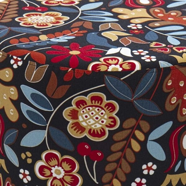 Σκαμπώ κύλινδρος Dalbi υφασμάτινο χρώμα πολύχρωμο 40x40x40εκ.