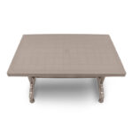 Τραπέζι πολυπροπυλενίου Callan  χρώμα cappuccino 120x70x73εκ.