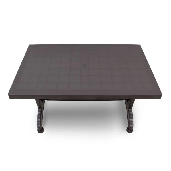 Τραπέζι πολυπροπυλενίου Callan  χρώμα καφέ 140x80x73εκ.