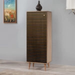 Παπουτσοθήκη - ντουλάπι Soho από μελαμίνη χρώμα sonoma 50x38x135εκ.