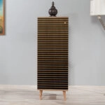 Παπουτσοθήκη - ντουλάπι Soho από μελαμίνη χρώμα sonoma 50x38x135εκ.