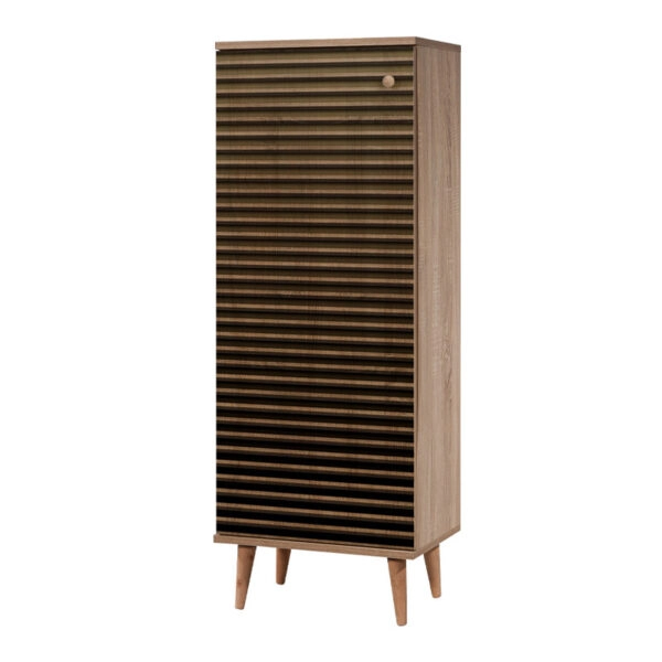 Παπουτσοθήκη - ντουλάπι Soho από μελαμίνη χρώμα sonoma 50x38x135εκ.