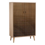 Παπουτσοθήκη - ντουλάπι Soho  από μελαμίνη χρώμα sonoma 80x36x127εκ.