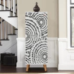 Ντουλάπι κουζίνας/μπάνιου - Παπουτσοθήκη Assiri από μελαμίνη χρώμα λευκό 50x38x135εκ.