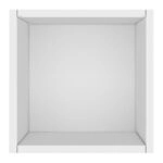 Κομοδίνο επιτοίχιο Oliver  χρώμα λευκό 33,6x30x33,6εκ.