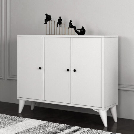 Κονσόλα - Μπουφές Felix Flat χρώμα λευκό 97,2x30x80,4εκ.