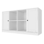 Μπουφές Felix  χρώμα λευκό 129x40x71,4εκ.